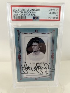 2024 Futera Vintage 3/4  Sir Trevor Brooking Autograph Red PSA10 Signed West Ham for sale on Ebay