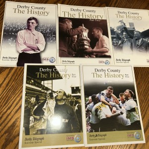 Derby County - Telegraph History Souvenir 5 Part Brochure full history for sale on Ebay