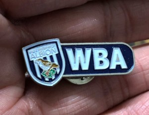 RARE WEST BROMWICH ALBION WBA CREST-BAR ENAMEL PIN BADGE for sale on Ebay