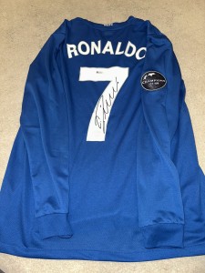 Cristiano Ronaldo Hand Signed Manchester United Shirt Beckett Witnessed COA for sale on Ebay