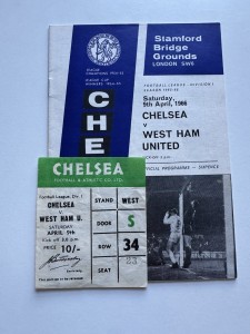 Rare Ticket & Match Program 1966 Chelsea v S for sale on Ebay