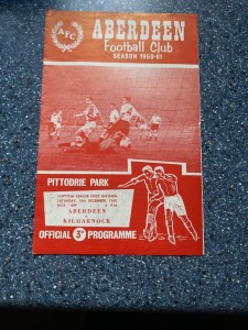 Aberdeen v Kilmarnock 10th December 1960 for sale on Ebay