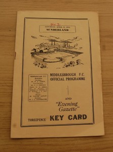 Middlesbrough v Sunderland 53/54 Football Programme for sale on Ebay