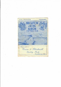 Brighton & HA v Reading - 21st October 1944 for sale on Ebay