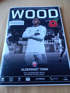 Boremham Wood V Aldershot 25/26 for sale on Ebay