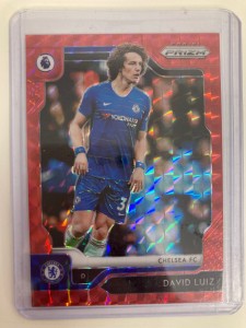 PANINI PREMIER LEAGUE PRIZM 2019-20 DAVID LUIZ CHELSEA RED PARALLEL 001/109 for sale on Ebay