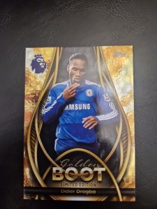 2026 Topps Didier Drogba Premier League Gold Boot Chelsea Limited Edition Card for sale on Ebay