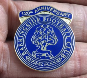 RARE NON LEAGUE BARKINGSIDE F.C. 120th ANNIVERSARY ENAMEL PIN BADGE for sale on Ebay