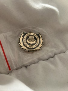 Limited Edition Official 150th Anniversary OPartick Thistle Football Lapel Badge for sale on Ebay