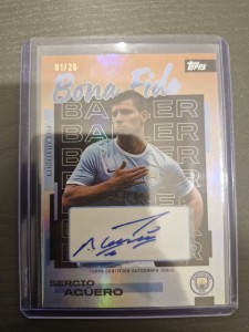 Manchester City 25/26 Bona Fide Baller Sergio Aguero 01/25 Autograph Card for sale on Ebay