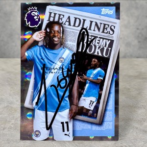 Jeremy Doku (Manchester City) Signed Autograph Card Topps Premier League 2026 for sale on Ebay