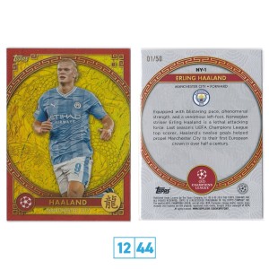 Erling Haaland /50 Jade Edition Yellow 2023 Topps UEFA CC Manchester City for sale on Ebay