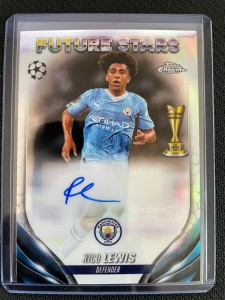 2023-24 Topps UCC Chrome Rico LEWIS Auto Manchester City for sale on Ebay