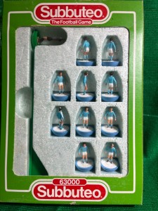 Subbuteo Lightweight Ref 621 Man City Strasbourg in good condition for sale on Ebay