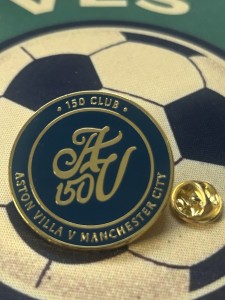Aston Villa v Manchester City Pin Badge 150 Club Man Villian From Villa Park for sale on Ebay