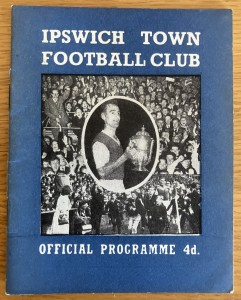 Ipswich Town v Chelsea 2nd December 1961 IPSWICH CHAMPIONS for sale on Ebay