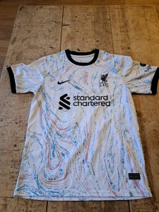 Liverpool FC Football Club Shirt Size Medium Away Mo Salah 11 for sale on Ebay