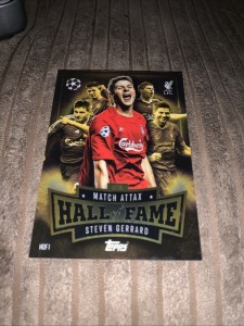 Topps Steven Gerrard Liverpool Hall Of Fame for sale on Ebay
