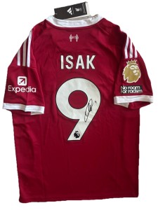ALEXANDER ISAK Signed FC Liverpool 25/26 NEW STOCK Home Short Sleeve Jersey COA for sale on Ebay