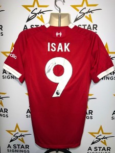 Alexander Isak HAND SIGNED Liverpool FC Home Player Version Shirt 25/26 With COA for sale on Ebay