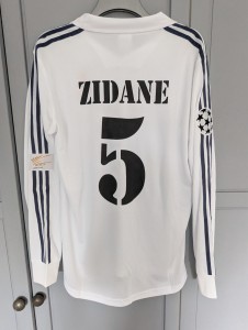 Real Madrid shirt Champions League Centenary 2001 2002 ZIDANE long sleeve LARGE for sale on Ebay