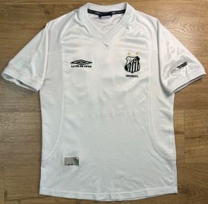 ORIGINAL SANTOS FC 2001/02 Home Football Shirt LARGE UMBRO Rare ‘10’ for sale on Ebay