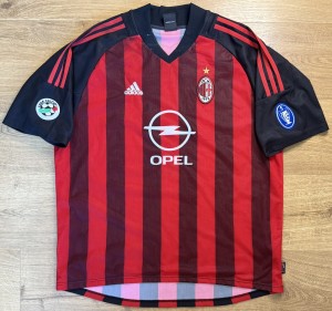 ORIGINAL AC MILAN MILAN 2002/03 Home Football Shirt XL ADIDAS Rare for sale on Ebay