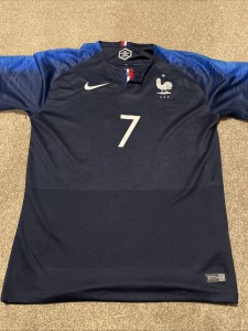 Replica France Football Jersey, Navy Blue, Size XL, Griezmann 7 for sale on Ebay