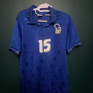 Italy 1994 World Cup Home Shirt - retro reproduction 15 for sale on Ebay