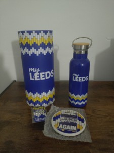 Leeds United My Leeds Membership Pack 2025/26 - Water Bottle, Coaster, Pin Badge for sale on Ebay