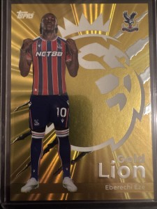 Topps Premier League Gold Lion Card Eberechi Eze 2025/26 Crystal Palace for sale on Ebay