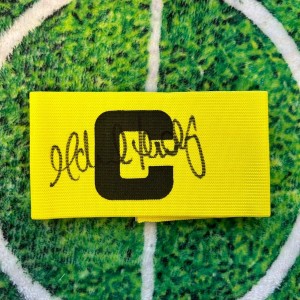 Michael Laudrup Of Denmark, Juventus & Barcelona Signed Captains Armband wCOA for sale on Ebay
