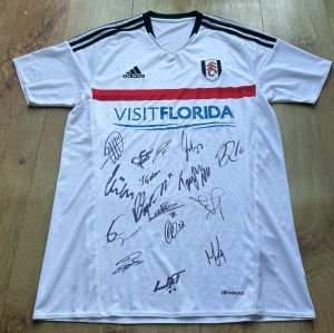 Fulham 2016/2017 Squad Signed Shirt - Size Medium for sale on Ebay