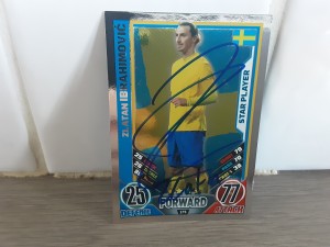 ZLATAN IBRAHIMOVIC - SWEDEN Hand Signed Euro 2012 Attax Football trading card  for sale on Ebay