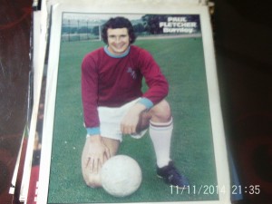 Burnley paul fletcher colour A4 football picture for sale on Ebay