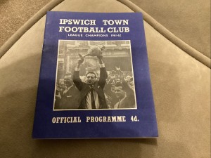 Ipswich Town v Floriana (Malta) (European cup prog) 25/9/62 for sale on Ebay