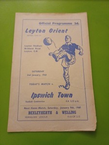 RARE Abandoned Leyton ORIENT V Ipswich Reserves Combination Programme. 1959-1960 for sale on Ebay