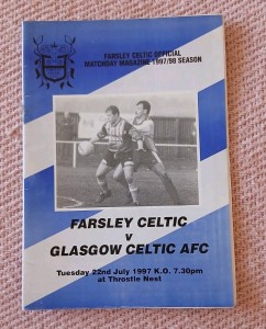 Farsley Celtic v  Celtic  1997 for sale on Ebay