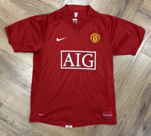 Manchester United Nike 2007/2008 Home Shirt - Size Adult Medium 20inch P2P for sale on Ebay