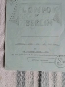 1957/8 Miscellaneous Game At  Brighton FC London Boys v Berlin Boys Programme. for sale on Ebay