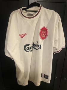 Liverpool Away Shirt 1996/1997 ORIGINAL Vintage Mens Large for sale on Ebay