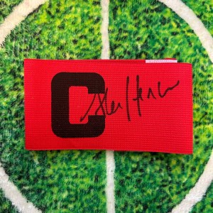 Alan Hansen Of Scotland & Liverpool Signed Captains Armband wCOA for sale on Ebay