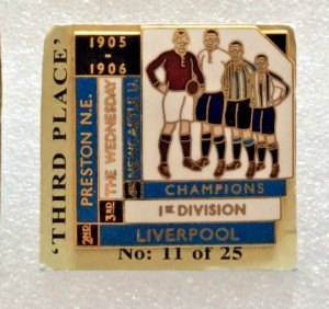 Liverpool F.C. 1st Division Champions 1905-06 Top Four Finishers Badge for sale on Ebay