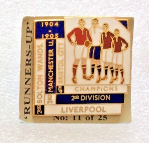 Liverpool 2nd Division Champions 1904-05 Top Four Finishers Badge for sale on Ebay