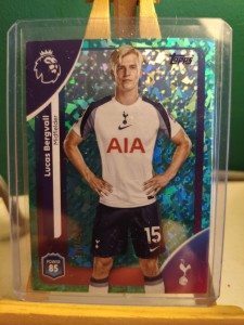 Topps Premier League 2025/2026 Tottenham Lucas Bergvall Sparkle Numbered 170/499 for sale on Ebay