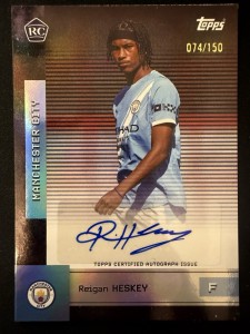 2025-26 Topps Manchester City Reigan Heskey RC - First Team /150 Atograph for sale on Ebay