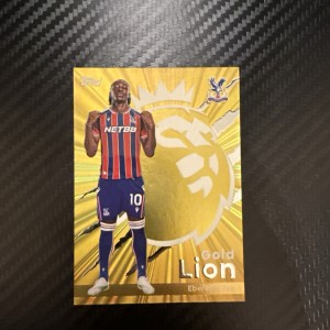 Topps Premier League Gold Lion Card Eberechi Eze 2025/26 Crystal Palace for sale on Ebay