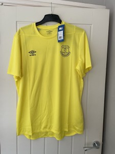 Everton Training Shirt Bnwt Size XL men’s for sale on Ebay
