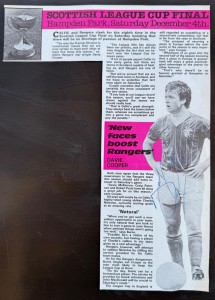 DAVIE COOPER signed 1982 Magazine Photo feature RANGERS SCOTLAND for sale on Ebay