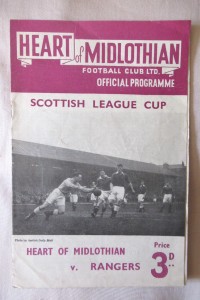 SCOTTISH FOOTBALL PROGRAMME HEARTS V GLASGOW RANGERS 1953 for sale on Ebay